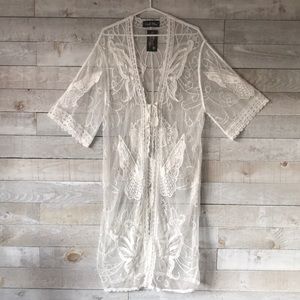 Butterfly sheer kimono